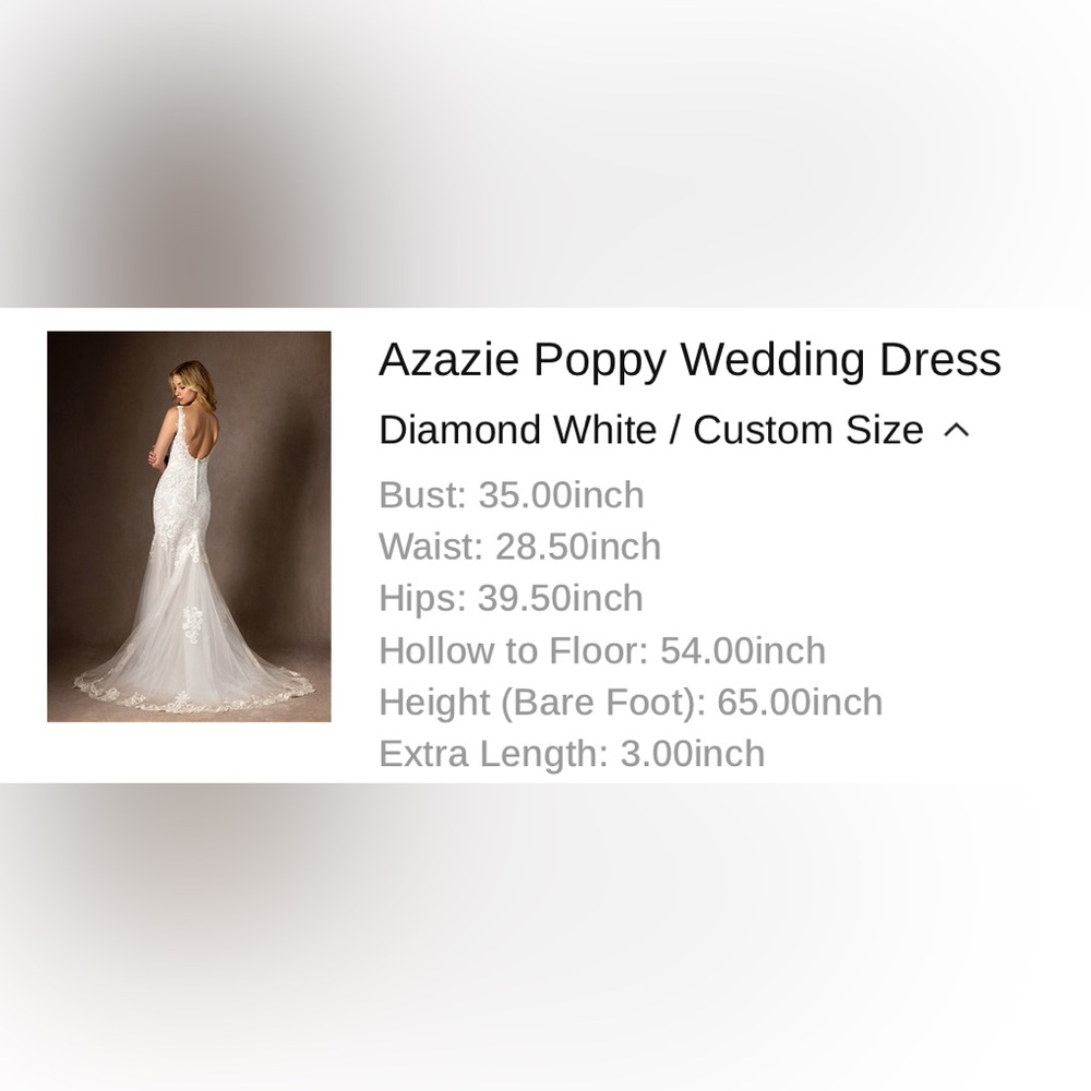Azazie “Poppy” Wedding Dress - Picture 6 of 6
